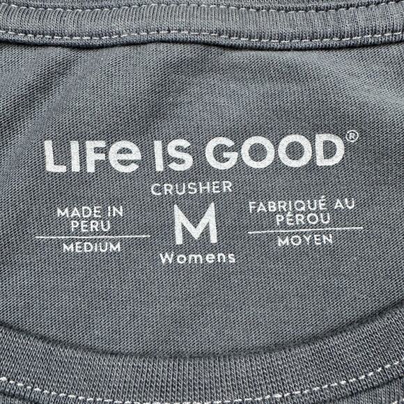 Life Is Good Top Women Medium Crusher Short Sleeve Tee Pickleball Wizard Stretch - Picture 7 of 12